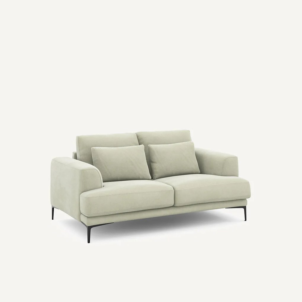 2-zits bank in stonewashed fluweel, Marsile