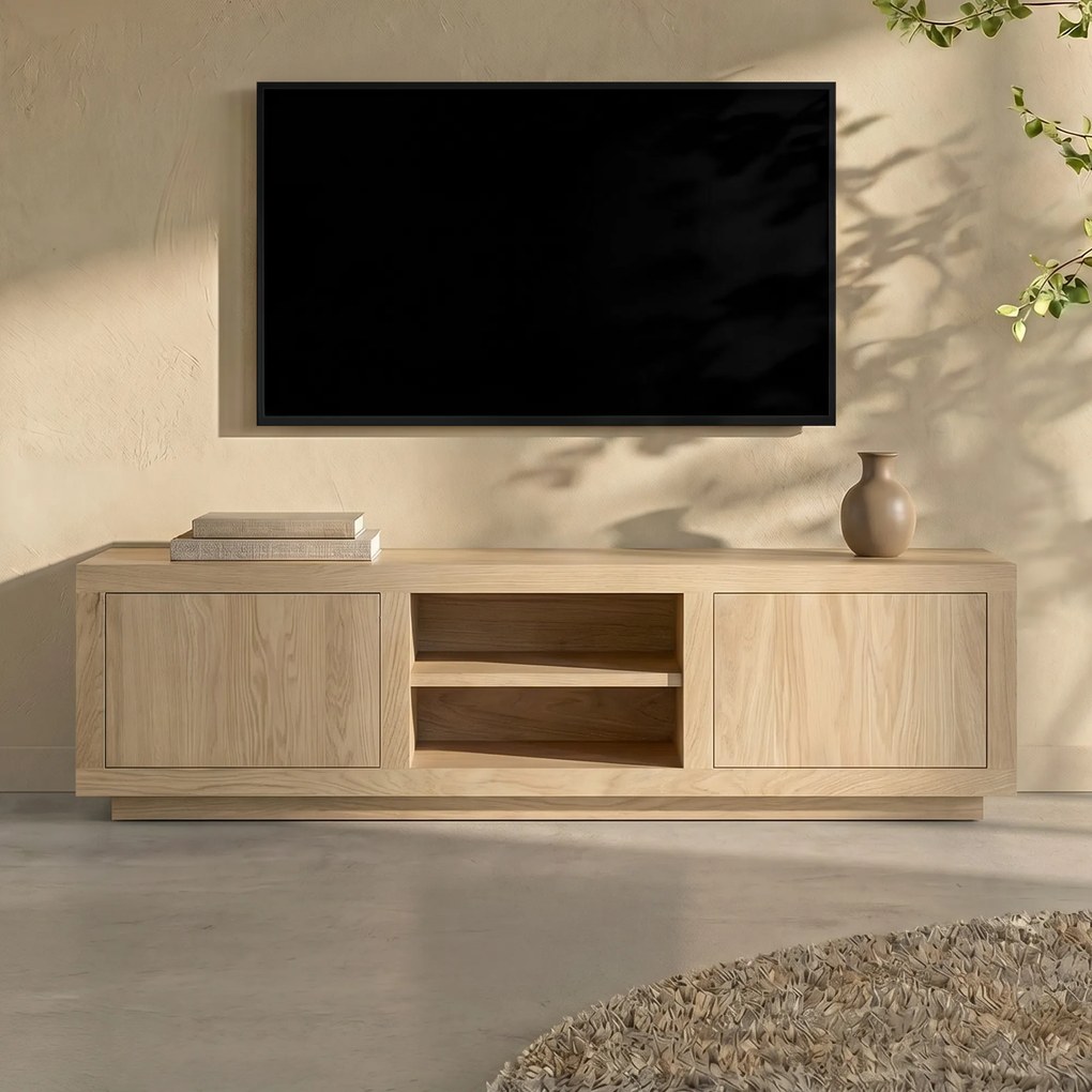 Tv-meubel Naturel Eiken 160 Cm - 160x42x45cm.