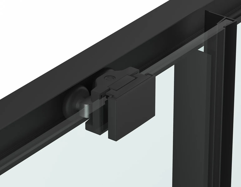 Badstuber Onda douchecabine 100x100cm zwart mat