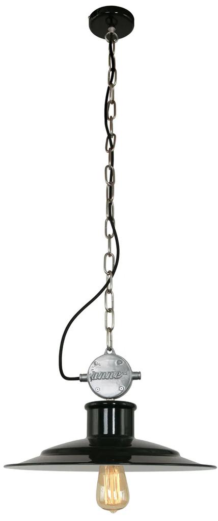 Anne Lighting Millstone Hanglamp Zwart 1-Lichts - Metaal - Anne Light & Home - Industrieel & robuust