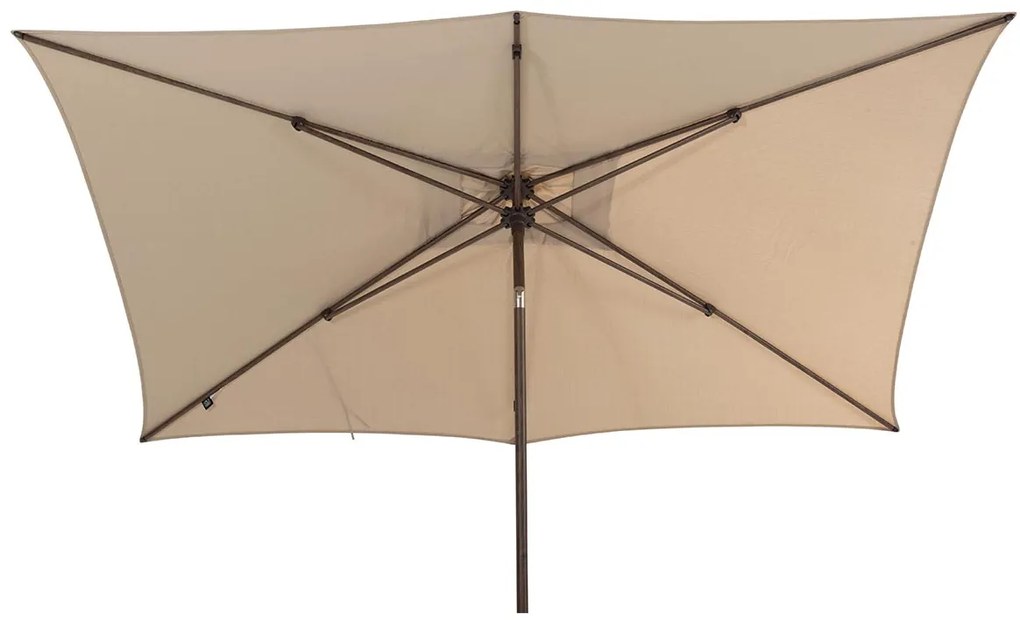 4 Seasons Azzurro stokparasol 200x300 cm beach solefin - Wenge frame