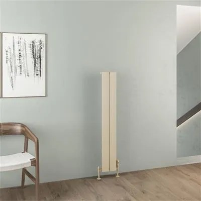 Eastbrook Malmesbury radiator 20x120cm aluminium 375W cappuccino