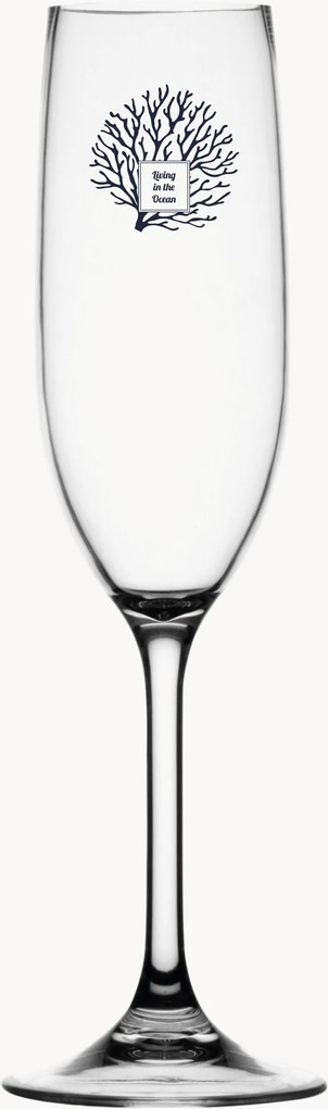 Champagneglazen Antislip Tritan, 6-delig