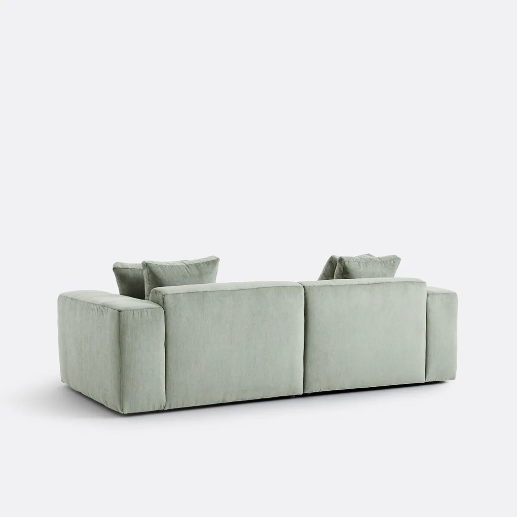 3-zitsbank van fijn ribfluweel, LIORA