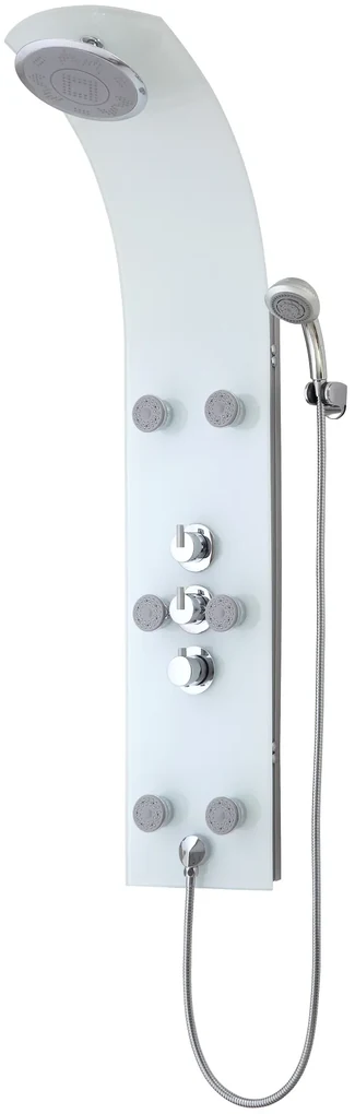 Schutte LANZAROTE Glas-douchepaneel, wit