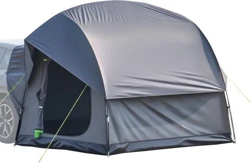 VEVOR SUV Tent Camping Auto Tent (240 x 240 x 215 cm) Waterdicht PU2000 Ruim Dubbellaags Ontwerp voor 5-8 Personen, SUV Kampeertent met 2 Deuren & Gaasramen & Regendak & Tas