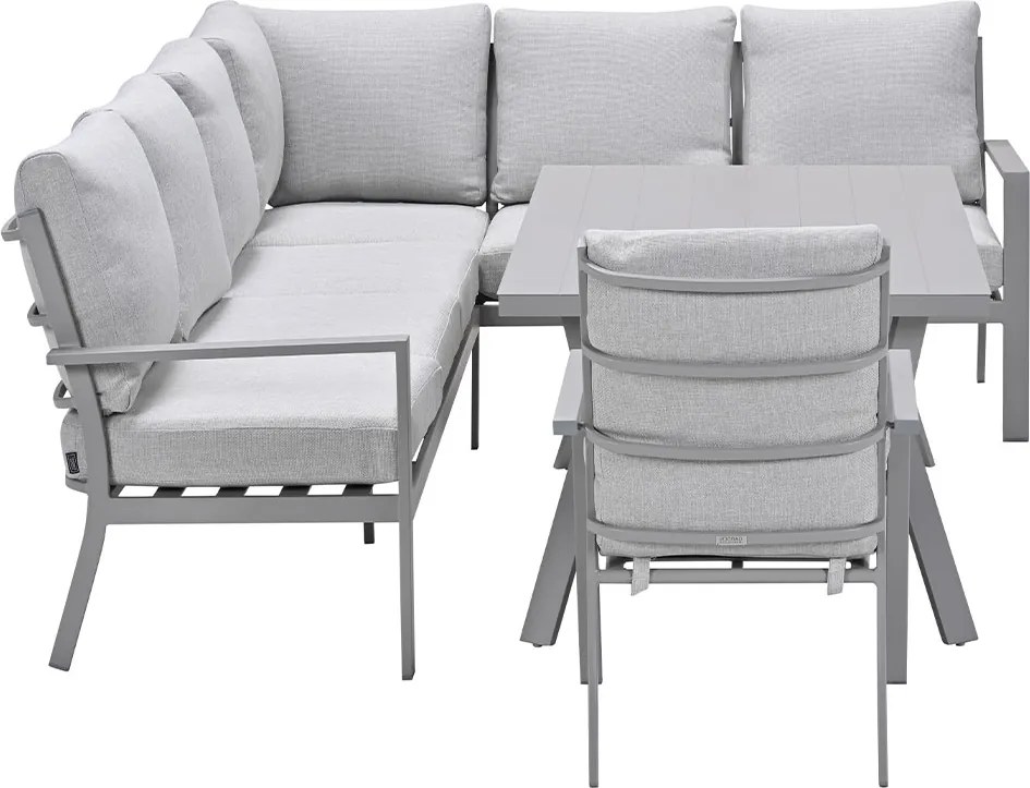 Garden Impressions Senja lounge dining set 4-delig rechts incl. stoel - valley sand