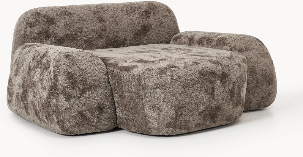XL teddy bouclé loungestoel Wolke
