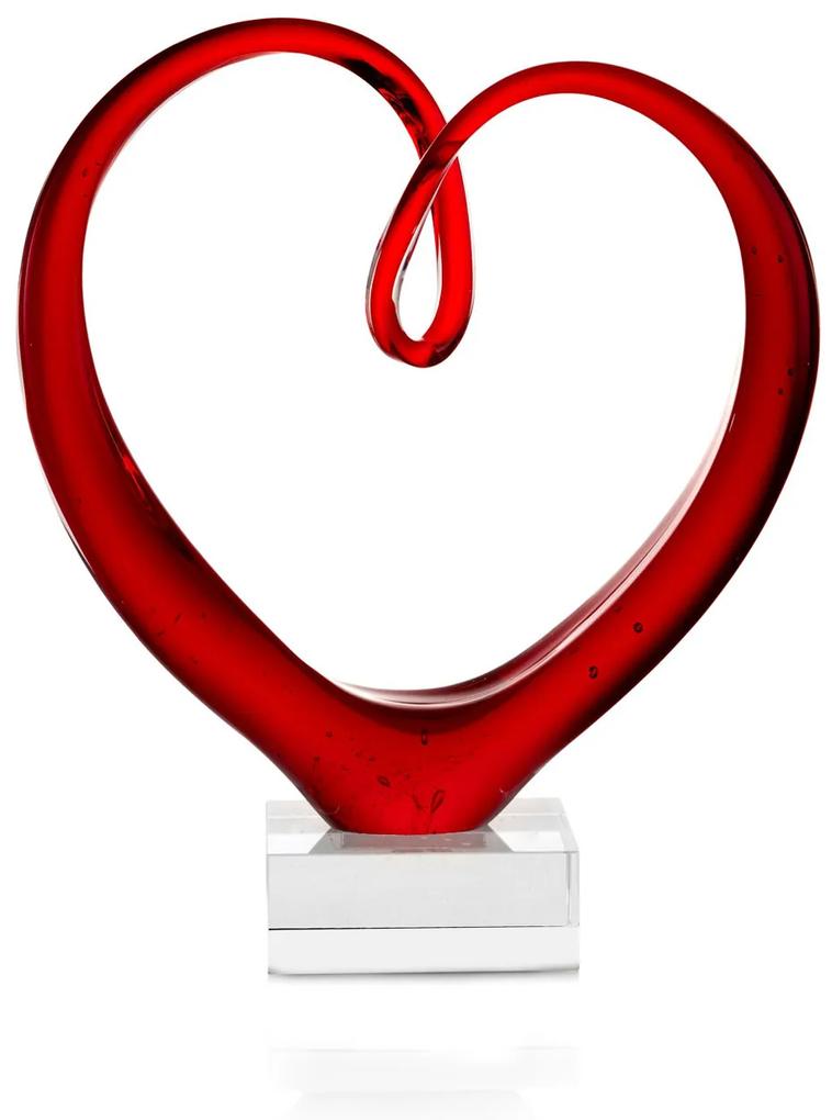 Leonardo Glassculptuur hart 23 cm