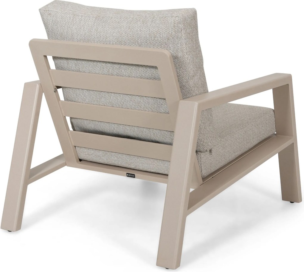 Stoel en Bank Loungeset 5 personen Aluminium Zand/Beige Lifestyle Garden Furniture Melone