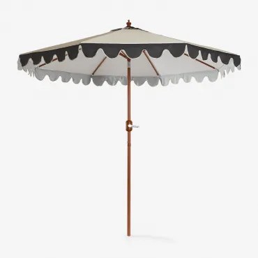 Parasol Ø260 Cm In Aneli-stof Tapioca Beige - Sklum