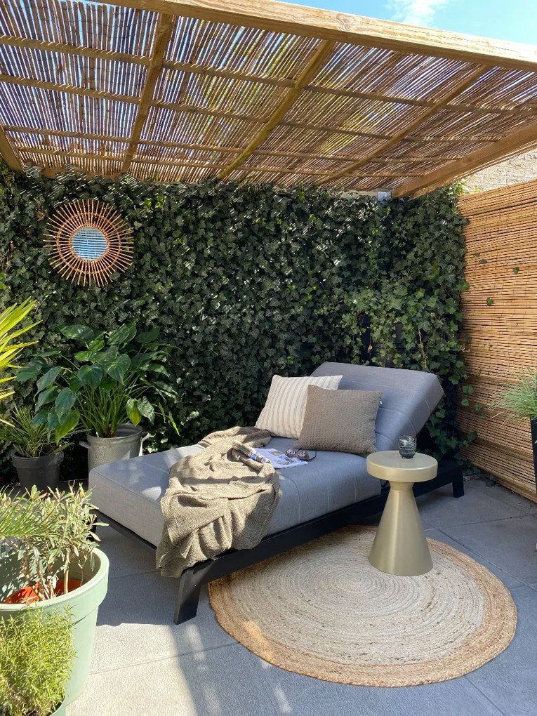 Mexico sunbrella ligbed 200x85 cm. - Lichtgrijs