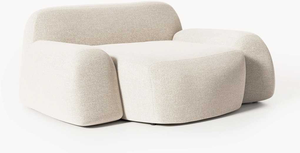 XL bouclé loungefauteuil Wolke