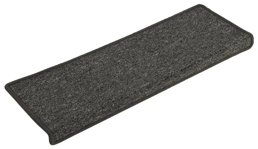 vidaXL Trapmatten 15 st 65x25 cm grijs en zwart