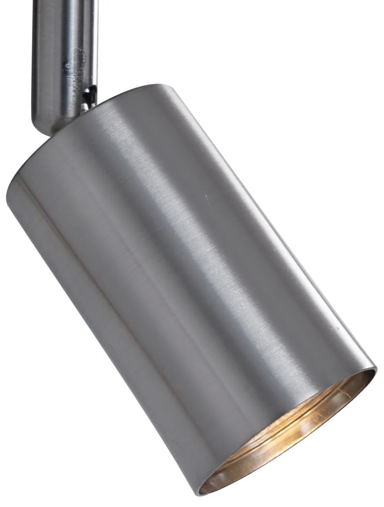 Moderne wandlamp staal met USB-C kantelbaar - Rex Modern GU10 vierkant Binnenverlichting Lamp