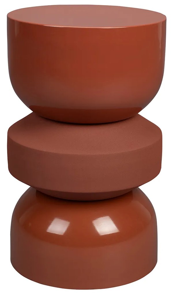 Dutchbone Apollo Terra Two-tone Bijzettafel Van Metaal - 29 X 29cm.