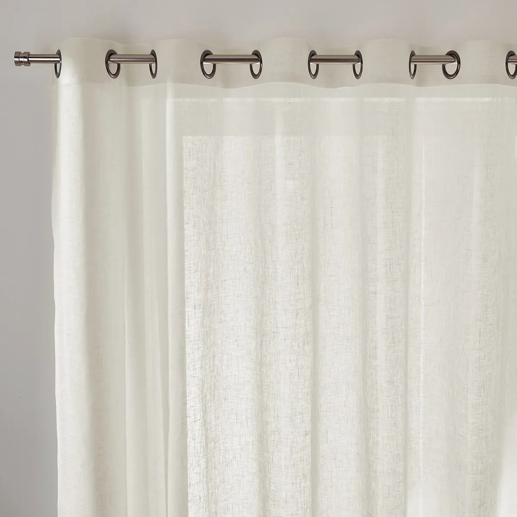 Linnen voile, grote breedte, met oogjes, ONEGA