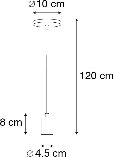 Industriële hanglamp koper - Facil