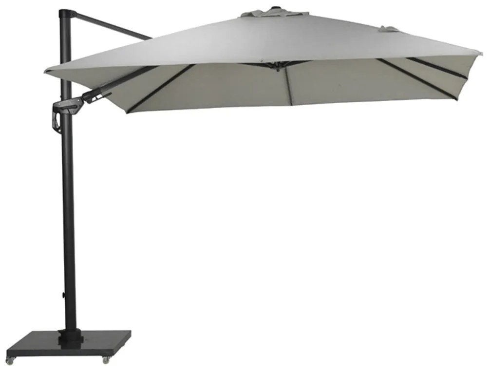 Garden Impressions Zweefparasol Hawaii Deluxe 300x300 - donker grijs - zand