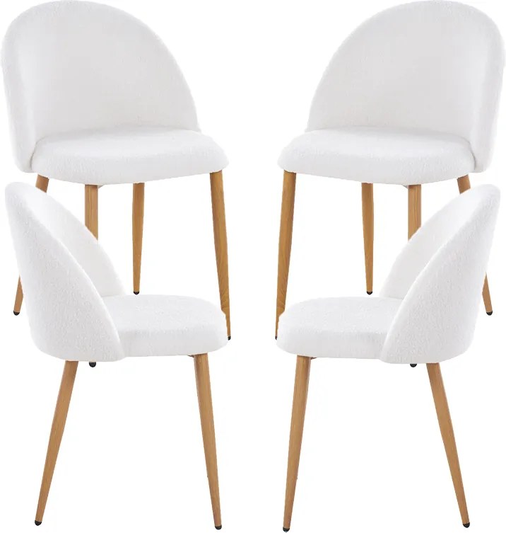 Set van 4 Vint Lammetje stoelen