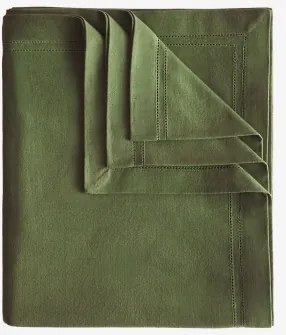 Eirsen Katoenen Tafelkleed 150 X 200 Cm & Groen – Intens Olijf - Sklum