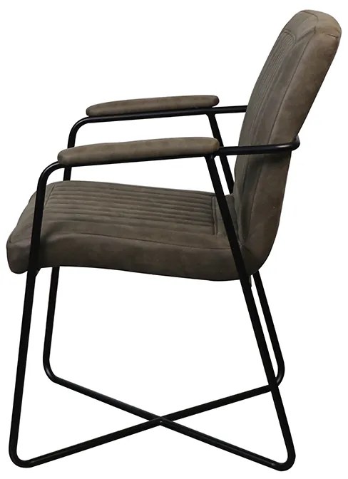 Eetkamerstoel - Henry - lederlook Soft groen