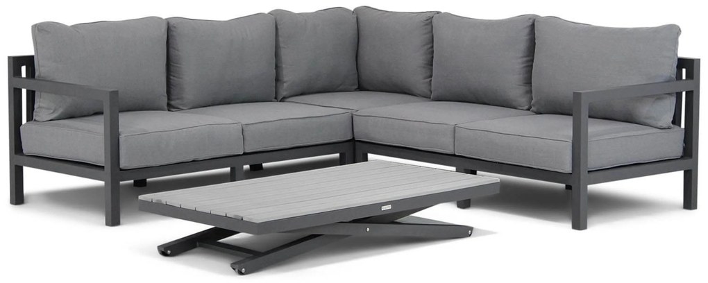 Dining Loungeset 5 personen Aluminium Grijs Lifestyle Garden Furniture Lagos/Palazzo