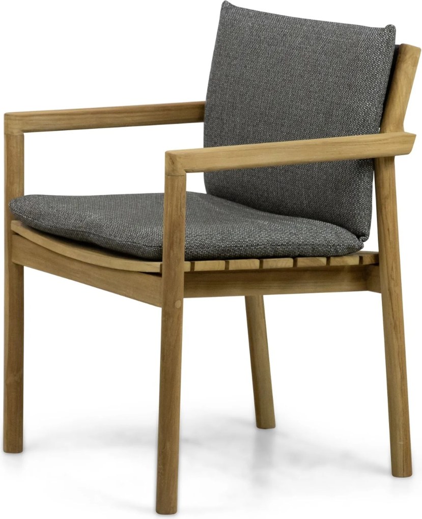 Tuinstoel Teak Old teak greywash Santika Suka