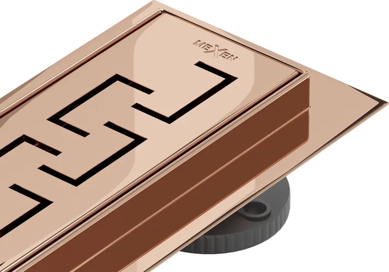 Mexen Flat 360° M15 draaibare lijnafvoer 60 cm, roze goud - 1624060-40