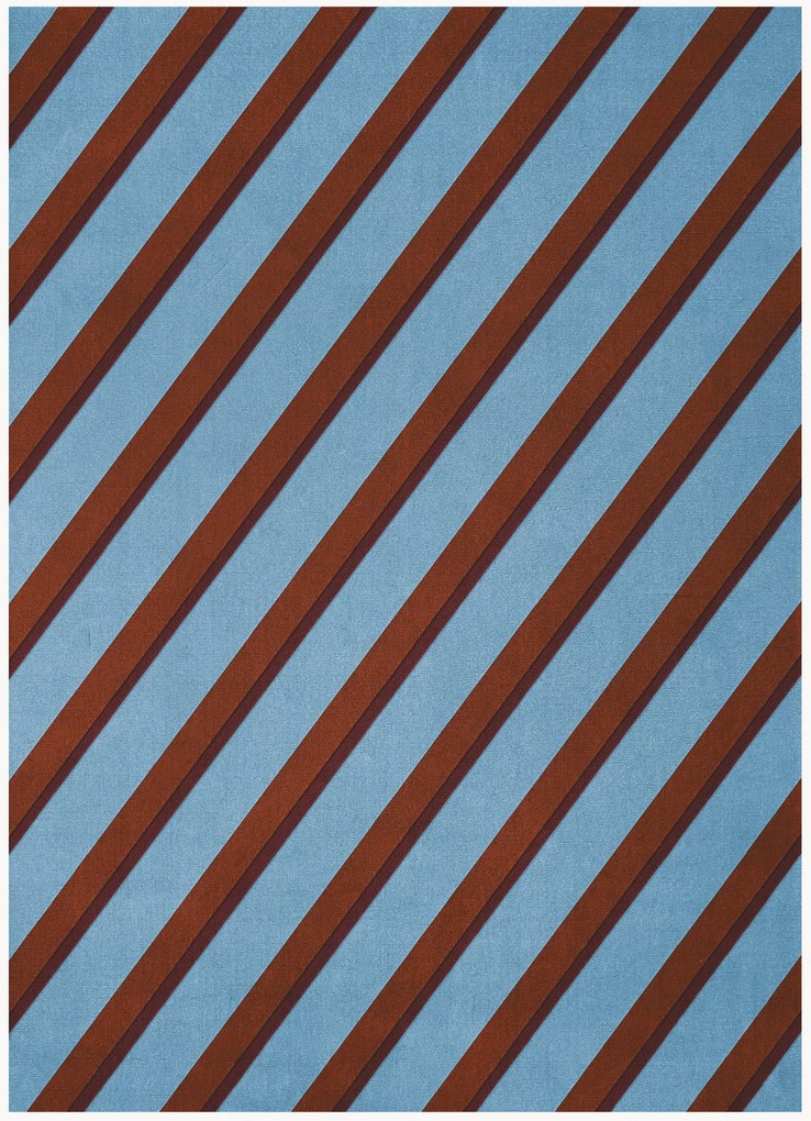 Handgetuft wollen vloerkleed Tekla Diagonal