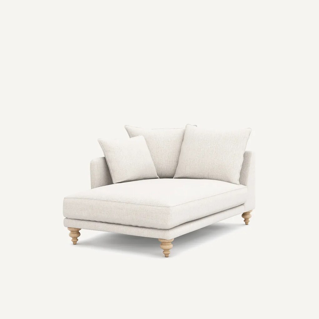 Chaise longue in jaspé stof, LAZARE