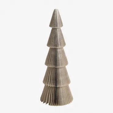 Pak Van 2 Jesper Papieren Kerstbomen Beige – Linnen & ↑22.5 Cm - Sklum