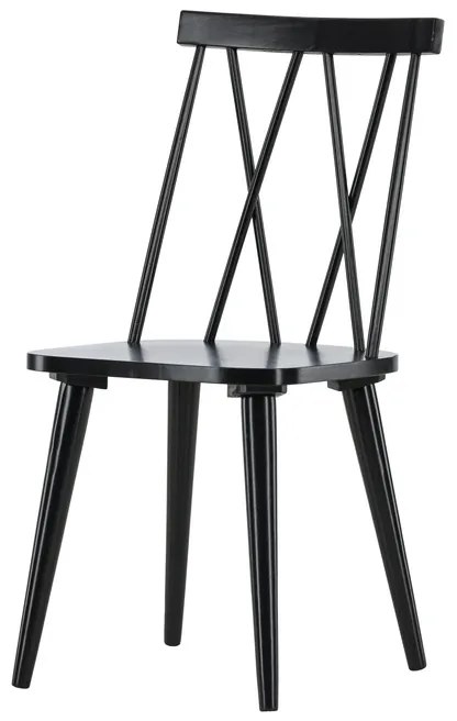 Jörn Eetkamerstoel Lena  - Zwart - Rubberhout - Jörn