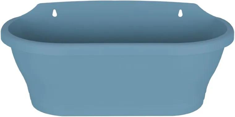 Bloembak Corsica wandbak 39 cm vintage blauw elho