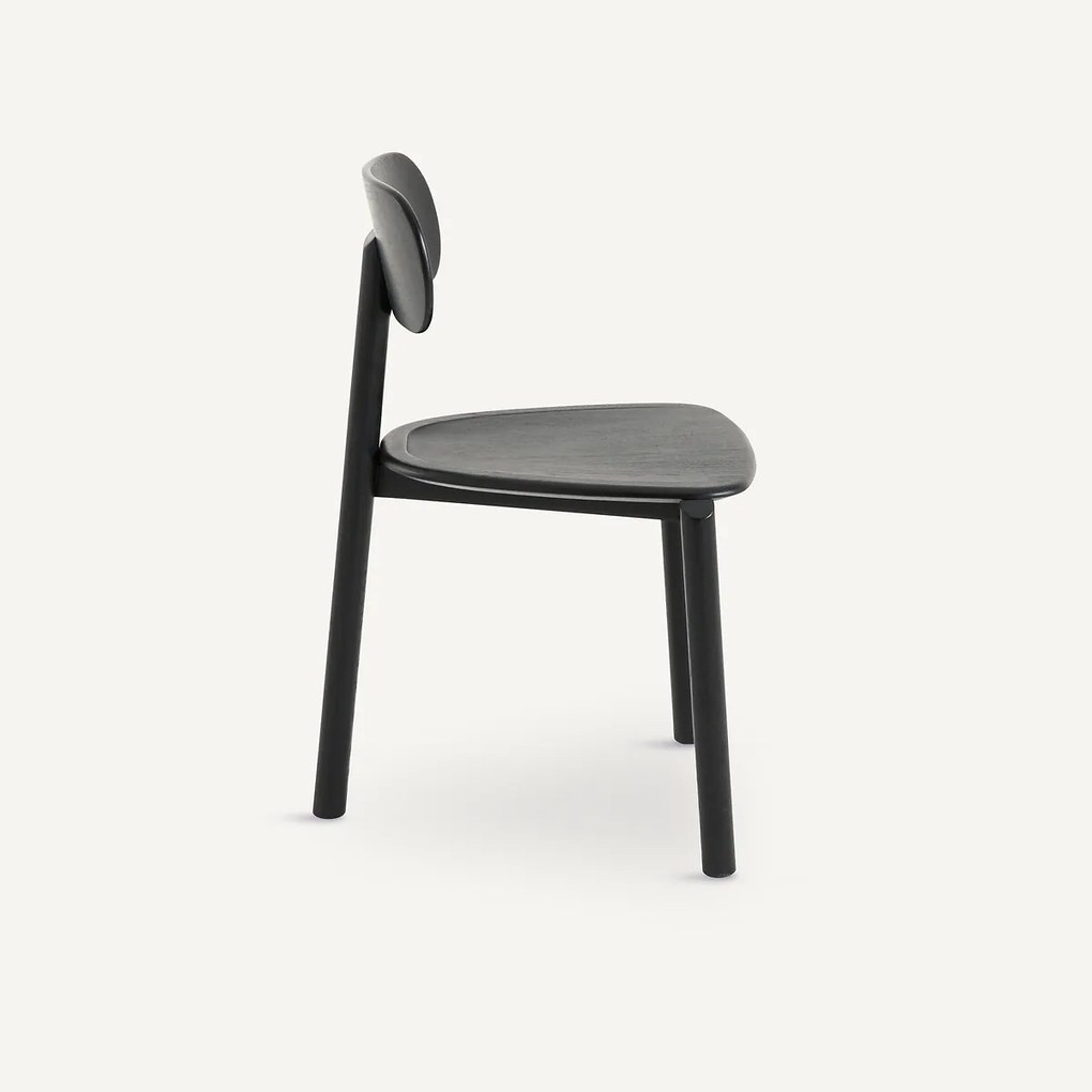 Eiken en fineer stoel, design E. Gallina, Marais