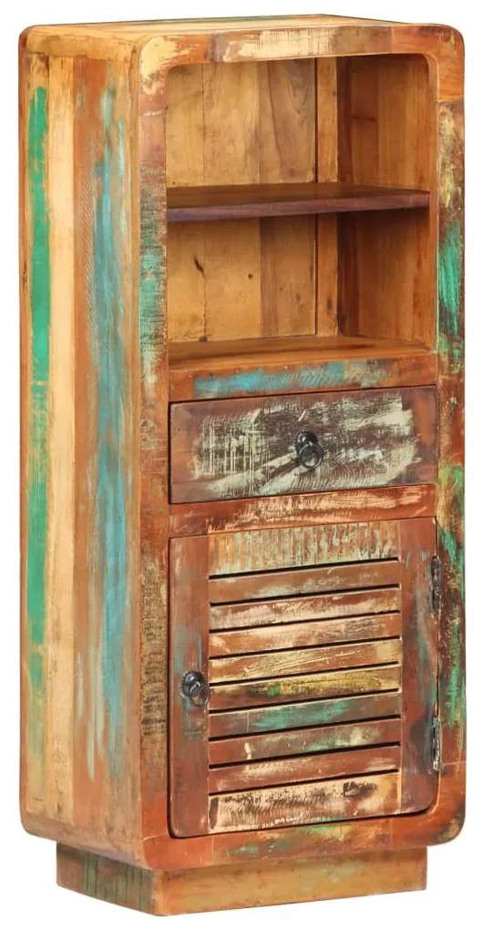 vidaXL Hoge kast 45x32x110 cm massief gerecycled hout