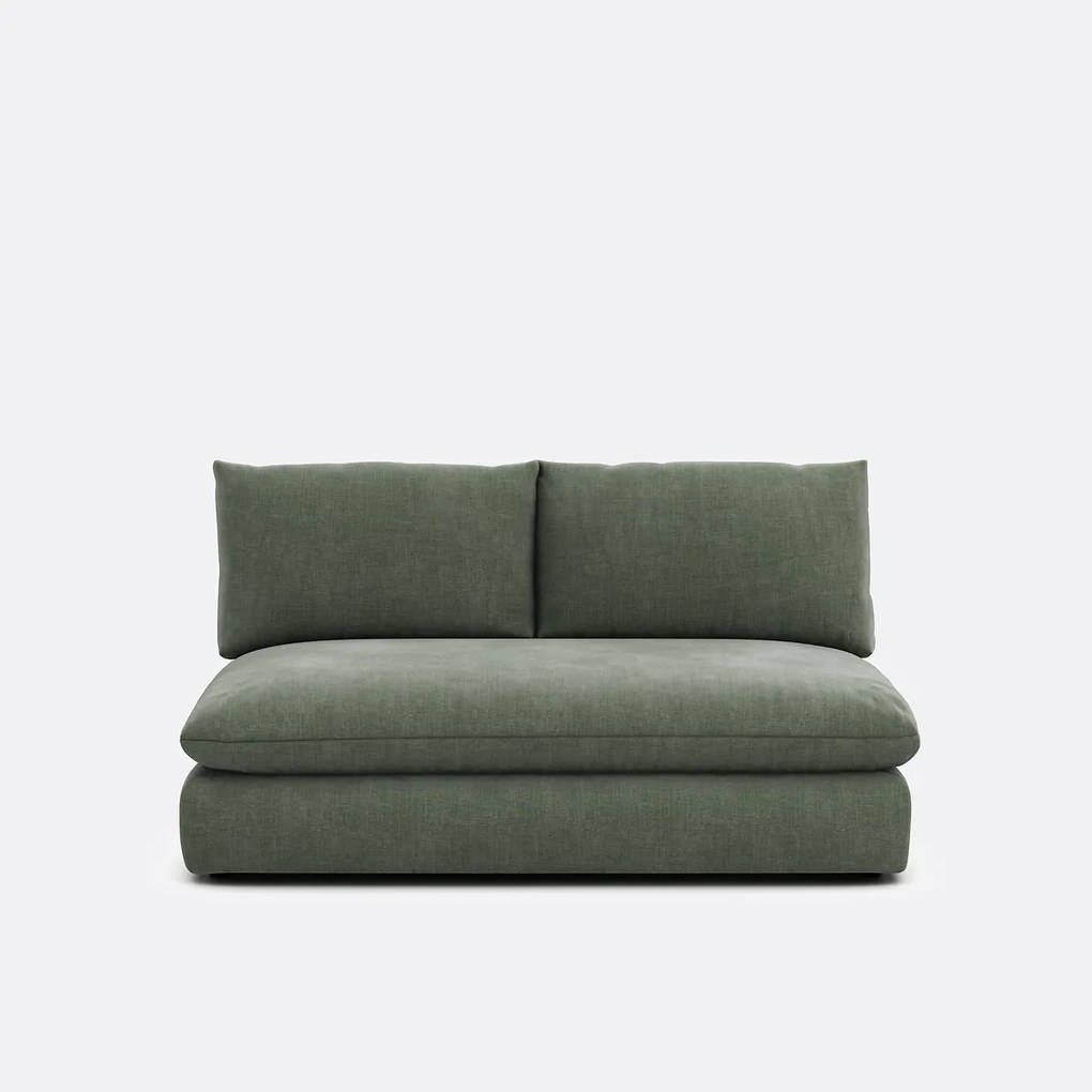 2-zits bankelement voor modulaire sofa, in gestructureerde stof, Malo