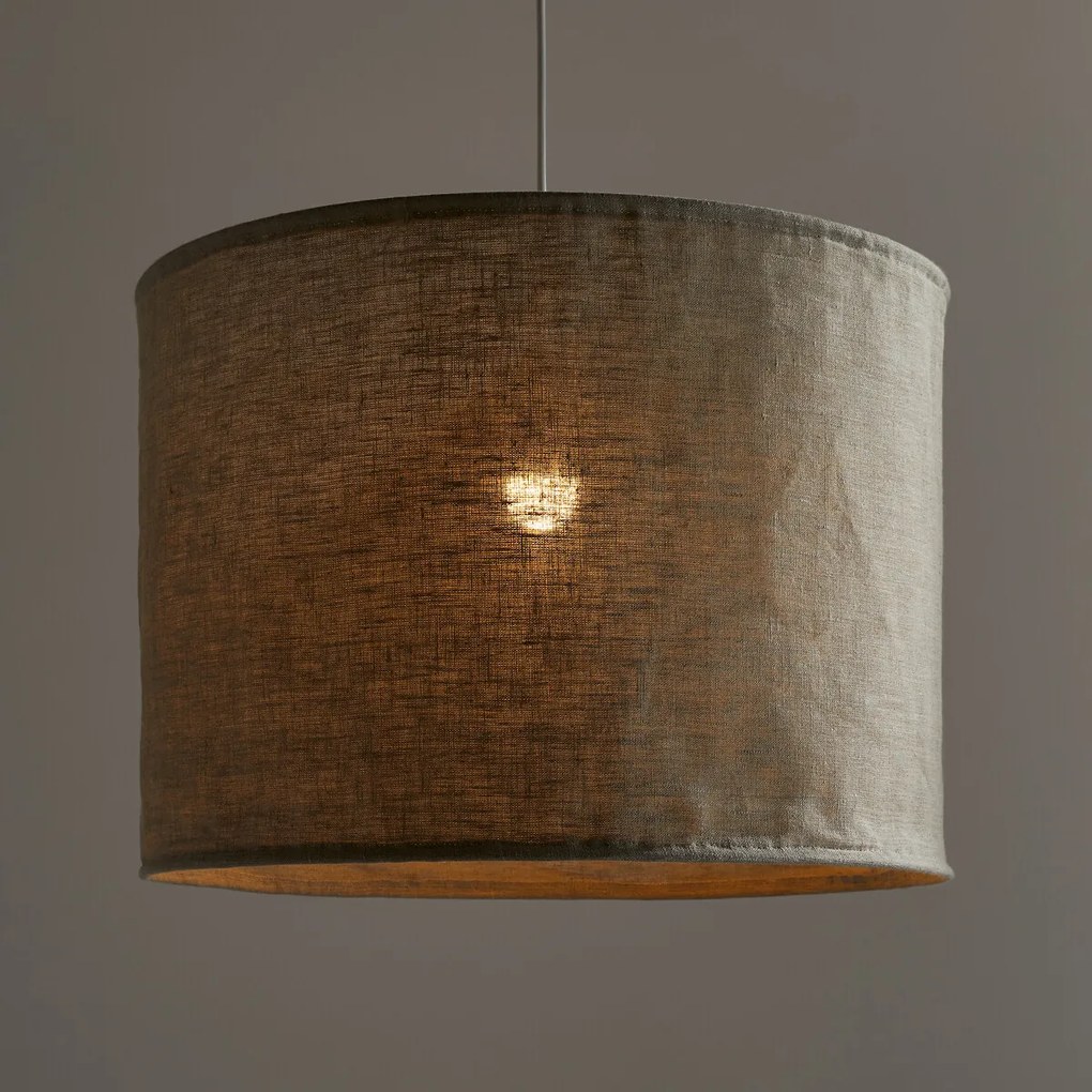 Hanglamp/Lampenkap in gekreukt linnenØ50 cm, Thade