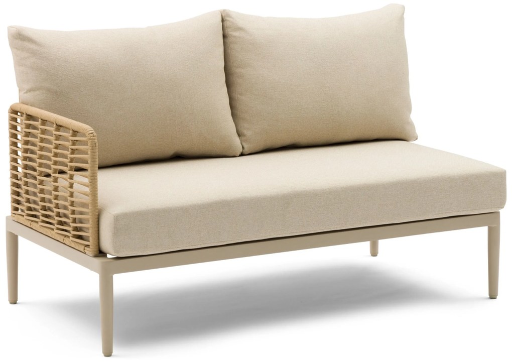 Hoek loungeset 5 personen Wicker/Aluminium/Aluminium/wicker Taupe Coco Ibiza