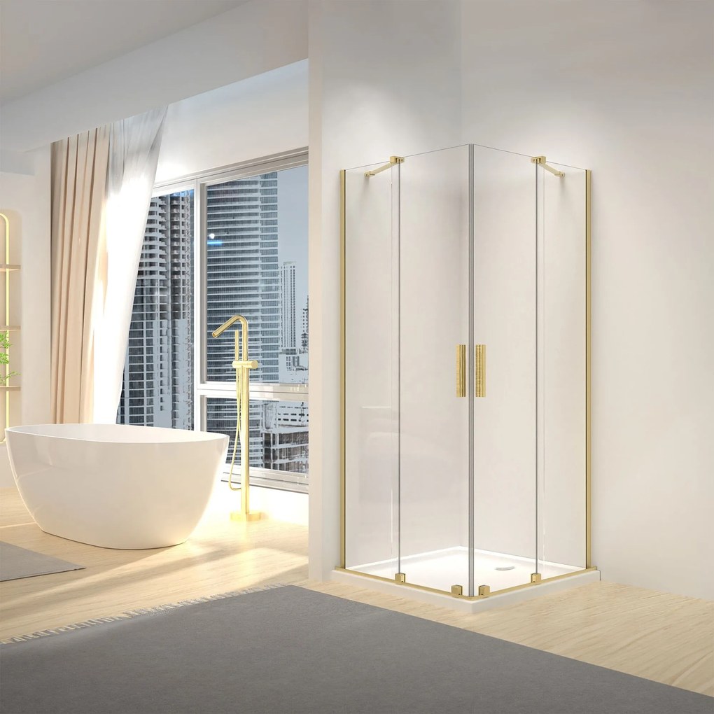 Douchecabine REA Montana Double Gold Brush 90x90
