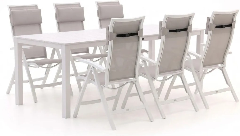 + 15% kassakorting | Diningset Bellagio  | 6 personen | Tuinset aluminium | 7-delig | Kees Smit Tuinmeubelen