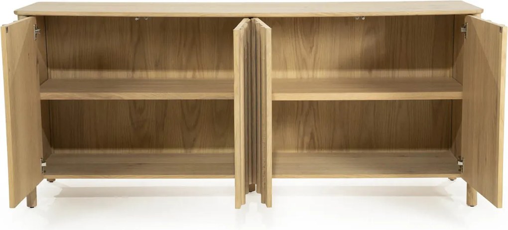 Modern Dressoir Eikenhout Naturel - 183x47x80cm.