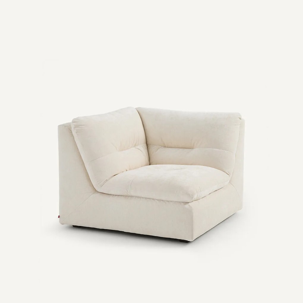 Modulaire 90° hoek in chenille fluweel, GIULIANO