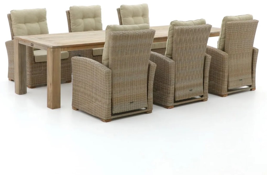 Diningset Intenso  | 6 personen | Tuinset wicker (vlechtwerk) | 7-delig | Kees Smit Tuinmeubelen