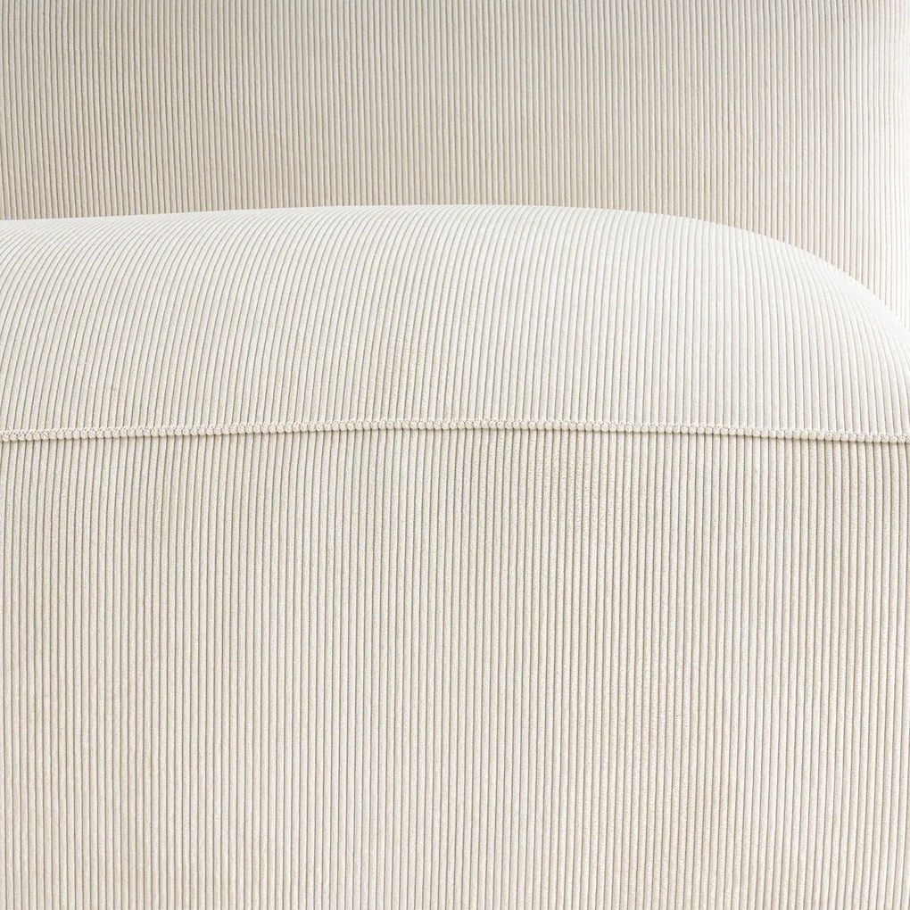 Element voor modulaire bank, 2-zit, in ribfluweel, Seven