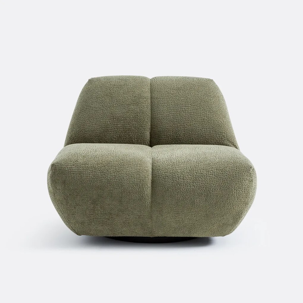 Draaifauteuil, reliëfstof, Nuria