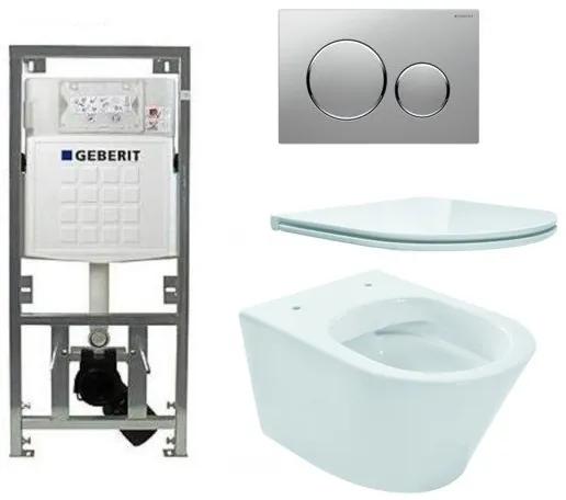 Wiesbaden Vesta toiletset Rimless 52cm inclusief UP320 toiletreservoir en flatline met softclose en quickrelease toiletzitting met sigma20 bedieningsplaat mat chroom