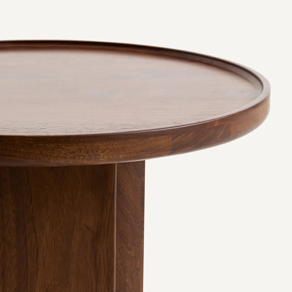 Bijzettafel in massief notenhout, Stigido