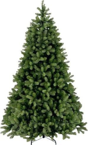 Bayberry kunstkerstboom - 153 cm - groen - Diameter 107 cm - 681 tips - metalen voet