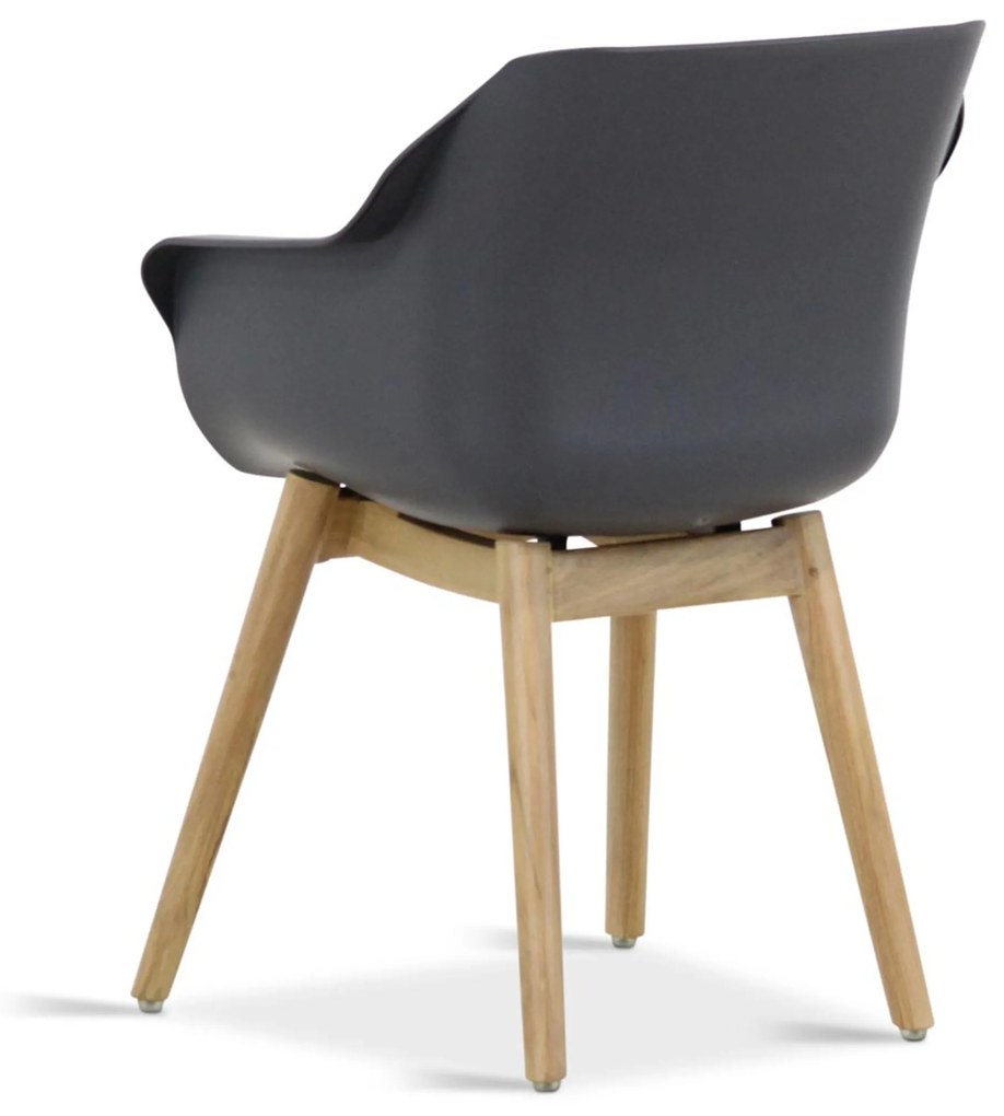 Tuinset Ronde Tuintafel 4 personen 120 cm Kunststof Grijs  Hartman Sophie